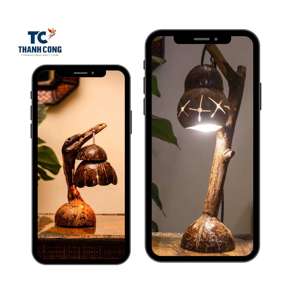 Coconut Shell Table Lamp
