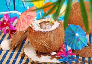 Drinks Served in a Coconut Shell