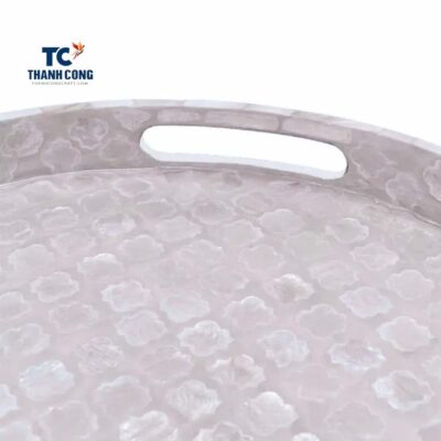 White Mother of Pearl Serving Tray