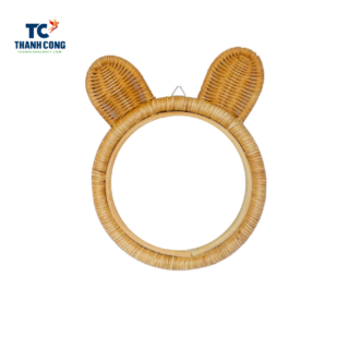 Rattan Bear Mirror