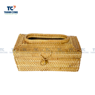 Rectangular Rattan Tissue Box Cover
