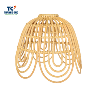 Rattan Scalloped Lampshade