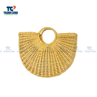 Semi-circular Seagrass Handbag