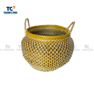 Yellow Extra Large Seagrass Basket