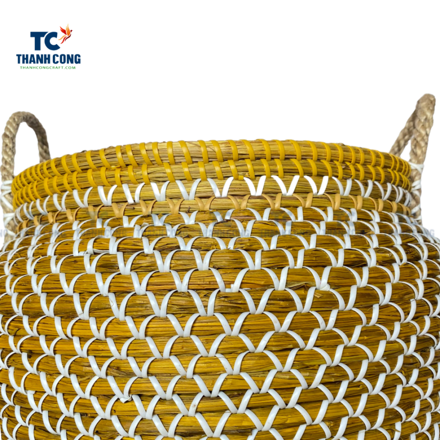 Yellow Extra Large Seagrass Basket