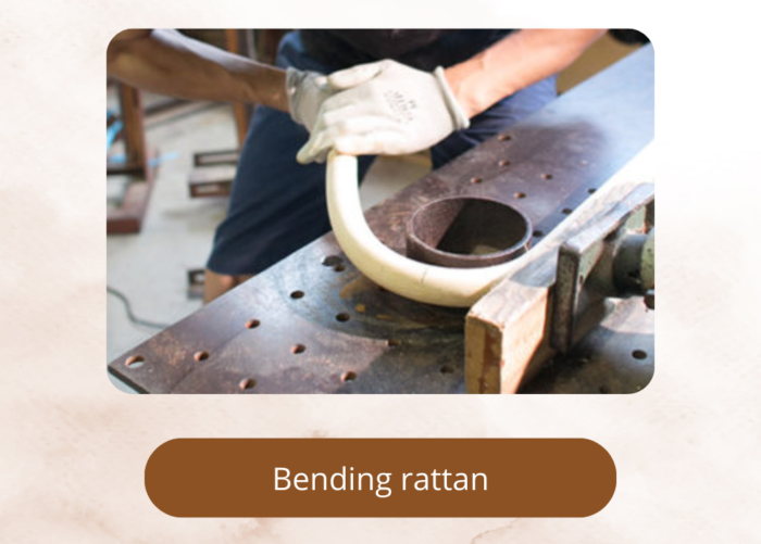 Step 4 Bending rattan