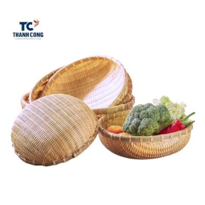 hand woven bamboo basket