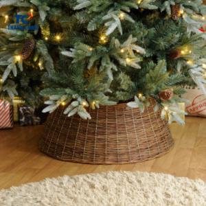 10 Unique Ideas For Decorating Rattan Christmas Tree Basket