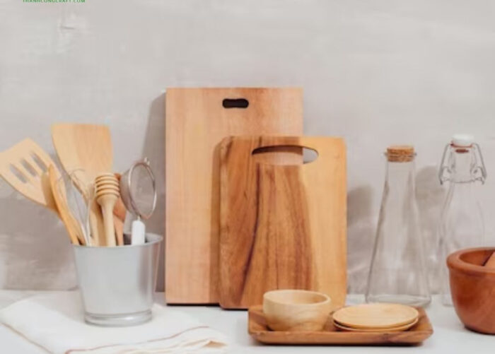 Bamboo Tableware Set For The Kitchen