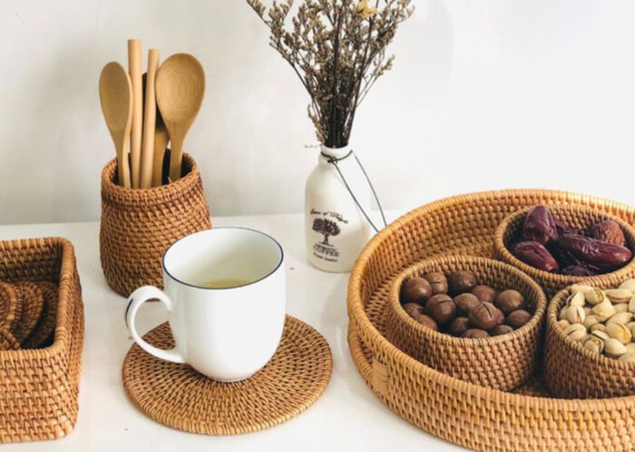 Both bamboo and rattan are 100% compostable,