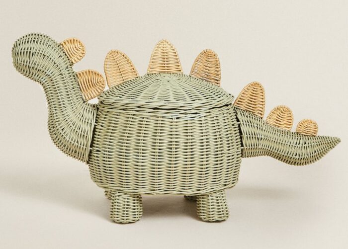 Dinosaur rattan baskets zara use decorative baby room
