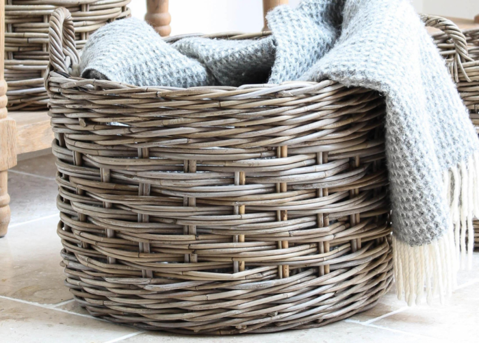 Rattan baskets are made by natura rattan