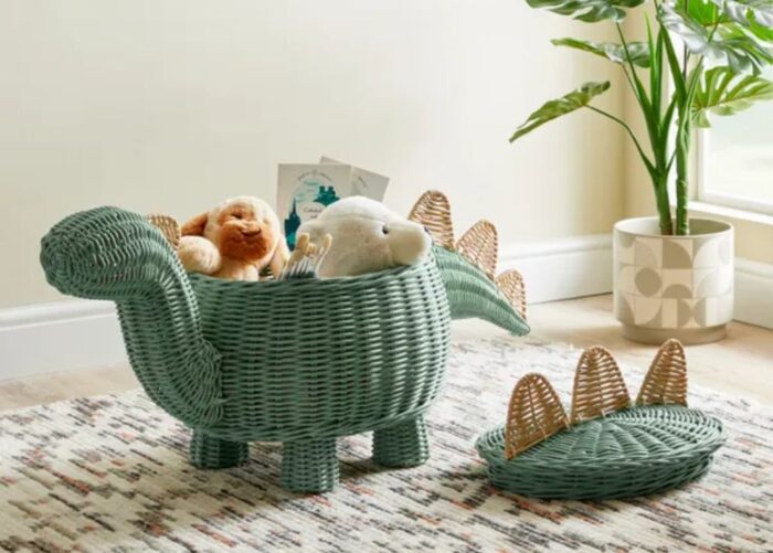 Using Zara's Dinosaur Rattan Baskets with Rattan Baskets