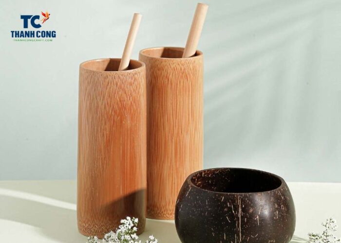 The bamboo's natural texture is carefully preserved