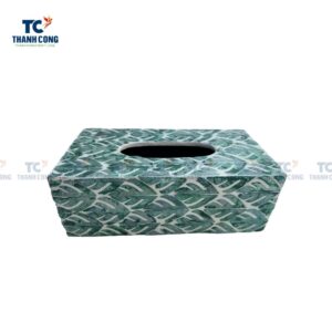 Mother Of Pearl Tissue Box, Mosaic Tissue Box
