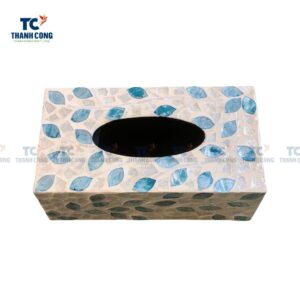 Mosaic tissue box cover, Mother Of Pearl Tissue Box Cover (TCHD-23125)
