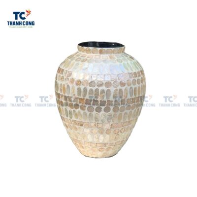 Mother of Pearl Mosaic Vase