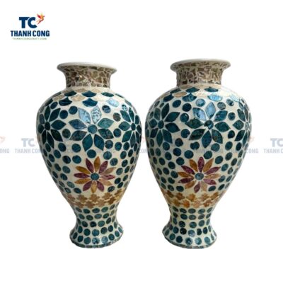 Mosaic Flower Vase, Mother Of Pearl Vase (TCHD-23110)