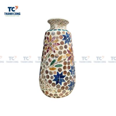 Mosaic Vase with Flowers
