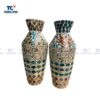 Mother of Pearl Mosaic Art Vase