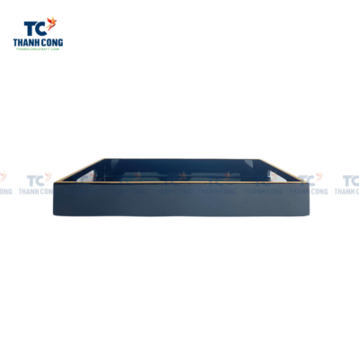 Black Lacquer Tray, Rectangular Black Lacquer Serving Tray