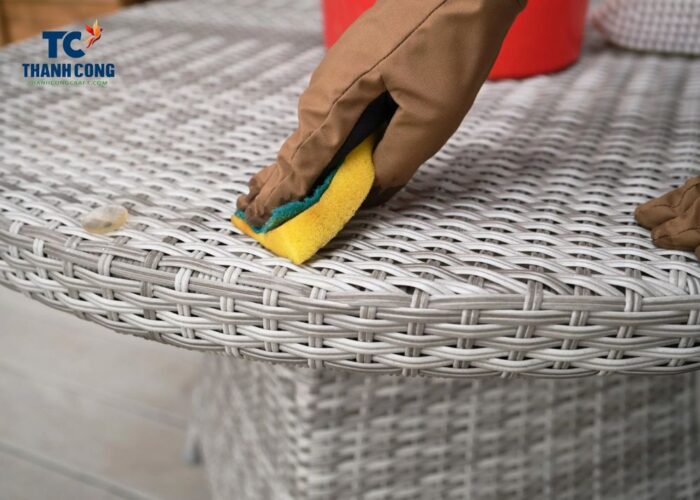 How to clean plastic rattan furniture