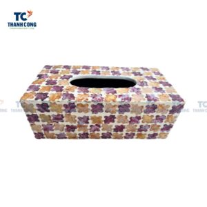 Mother of Pearl Mosaic Tissue Box Cover