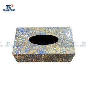 Eggshell Tissue Box Cover, Mother Of Pearl Tissue Box Cover (TCHD-23142)