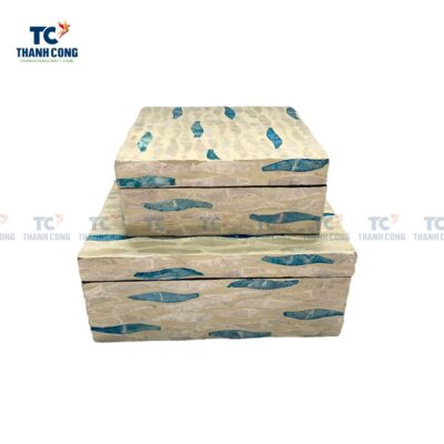 Mother of Pearl Mosaic Jewelry Box (TCHD-23148)