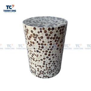 Mother of Pearl Stool, Mother of Pearl Drum Stool