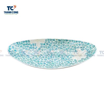 Blue Mother of Pearl Oval Tray (TCKIT-23184)