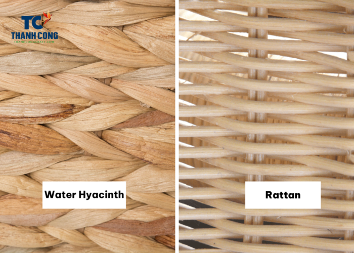 Water Hyacinth vs Rattan, water hyacinth vs wicker