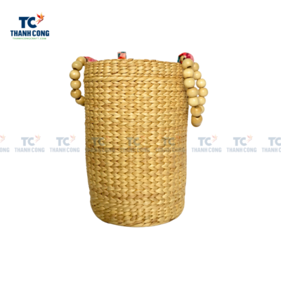 Cylinder Water Hyacinth Bag (TCFA-22025)
