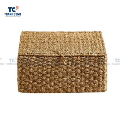 Seagrass Box with Lid, seagrass storage boxes with lids