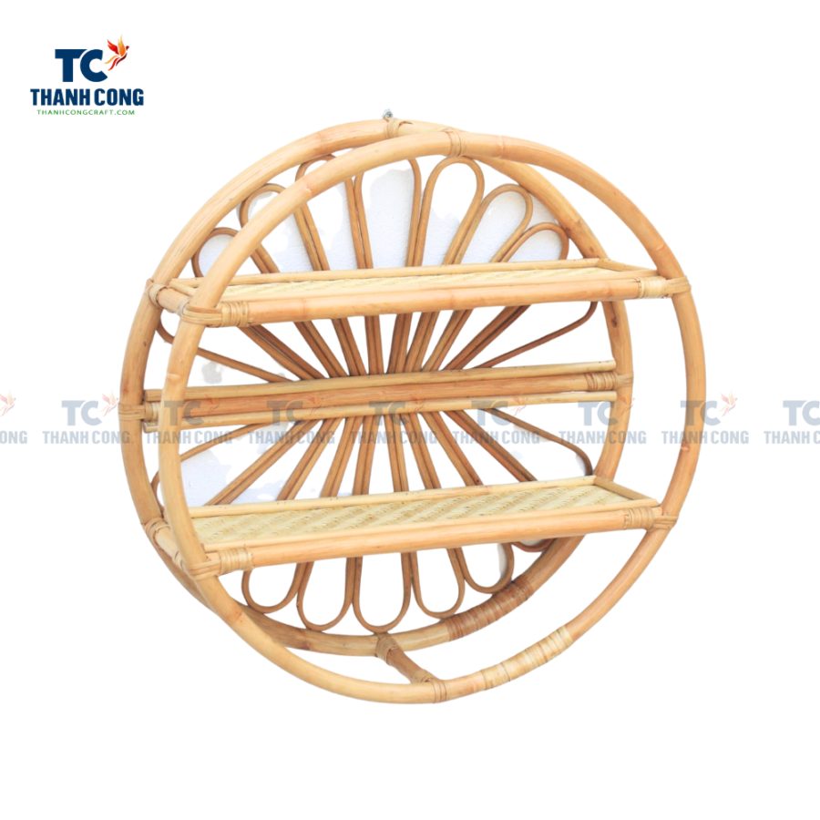 Rattan Round Shelf