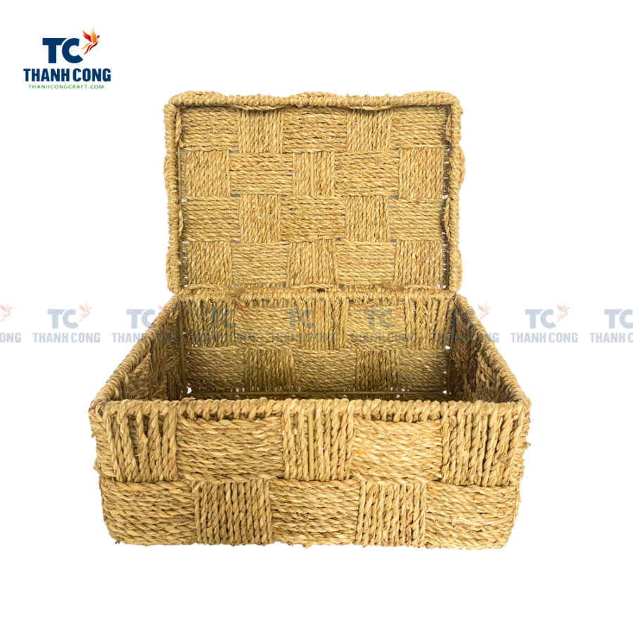 Rectangular Seagrass Box (TCHD-23175)