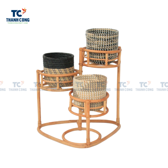 3 Tier Rattan Plant Stand (TCSB-23097)