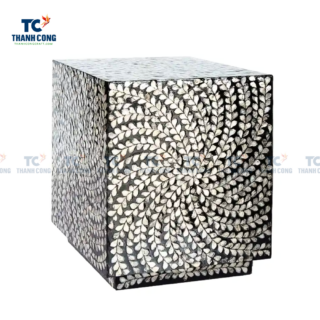 Black Lacquer Mother of Pearl Inlay Table