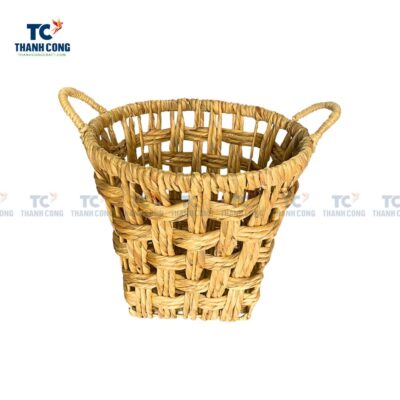 Woven Water Hyacinth Basket (TCSB-23105)