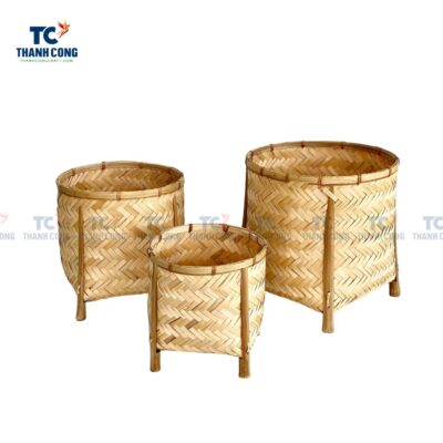 Bamboo Planter Basket, bamboo basket for plants