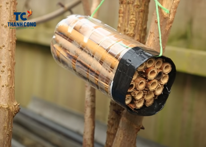 How To Make A Mason Bee House With Bamboo