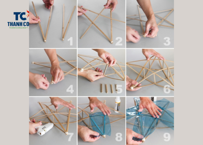 How To Make Christmas Star With Bamboo Sticks