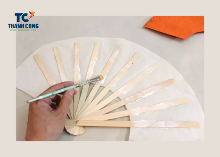  JOHOUSE Hand Held Paper Fans Bamboo Folding Fans