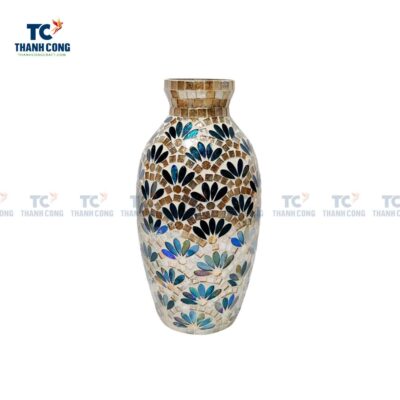 Mother Of Pearl Mosaic Art Vase (TCHD-23194)