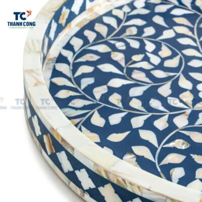 Mother Of Pearl Round Serving Tray (TCKIT-23197)