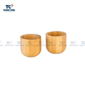 Set Of 2 Natural Bamboo Egg Cups (TCBA-23018)