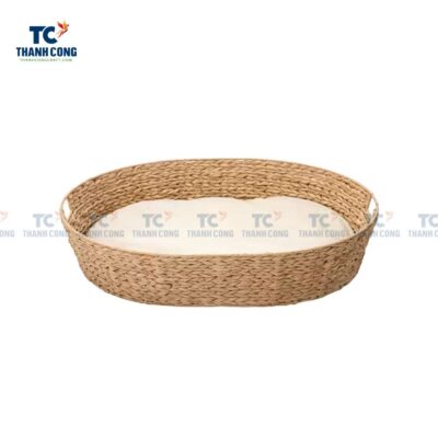 Water Hyacinth Wicker Pet Basket Bed (TCPH-23023)