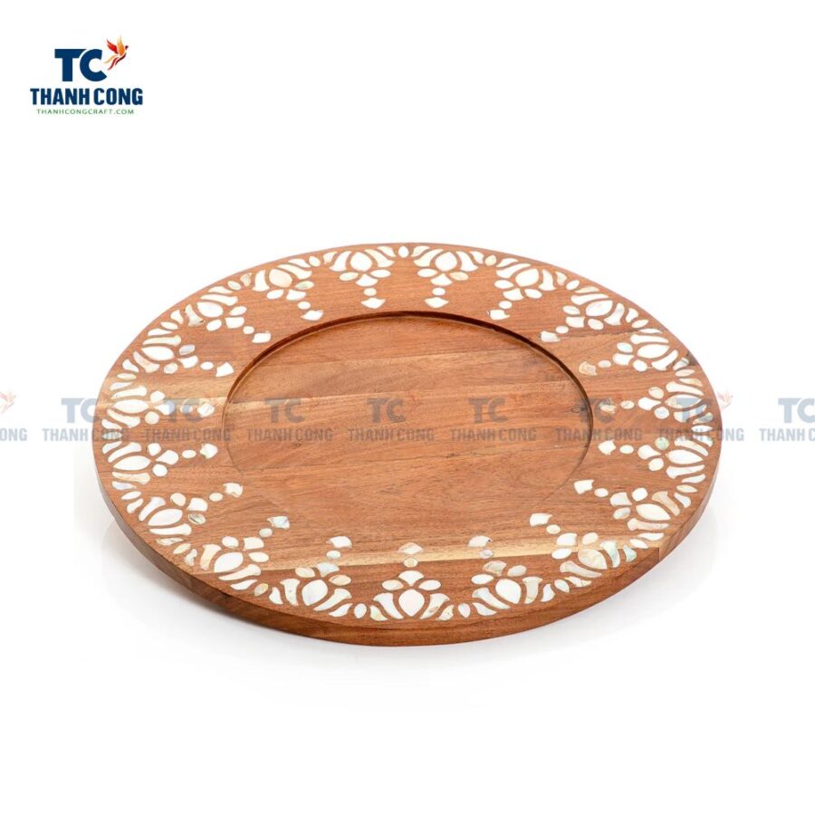 Wood Serving Tray Mother Of Pearl (TCKIT-23213)