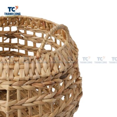 Woven Water Hyacinth Planter Basket (TCSB-23119)