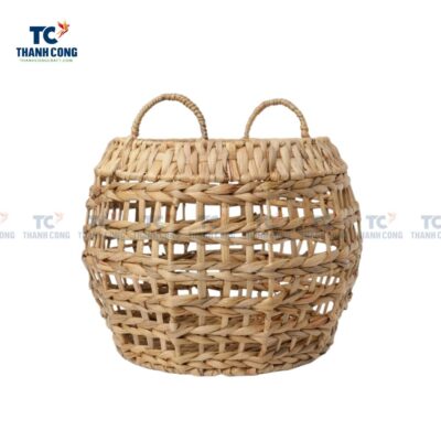 Woven Water Hyacinth Planter Basket (TCSB-23119)